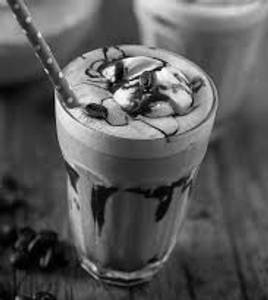 Thick Cold Coffee With Vanilla Icecream