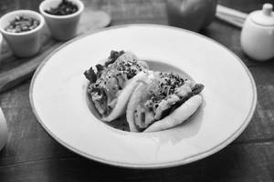 Charcoal Grilled Bacon & Prawns Bao (2 Pcs)