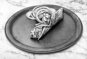 Paneer tikka roll