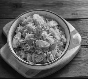 Egg babycorn mix fried rice