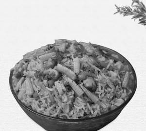 Babycorn mix fried rice