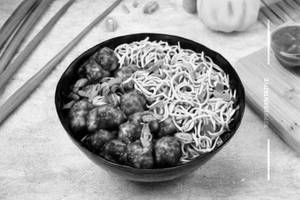 Paneer Manchurian Hakka Noodles Bowl
