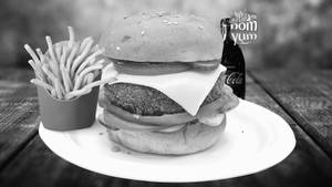 Chicken cheese burger combo