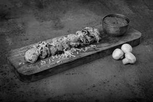 Cheese Stuffed Malai Mushroom Tikka