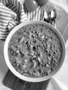 Mushroom matar masala