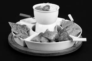 Cheese Jalapeno Bhaji Fondue