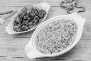 Veg Fried Rice with Paneer Chilli