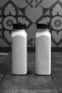 Rose Milk With Chia Seeds