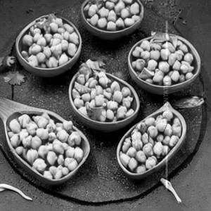 Boiled Chana Garlic Oil Fry