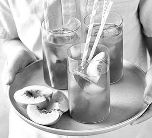 Peach iced tea