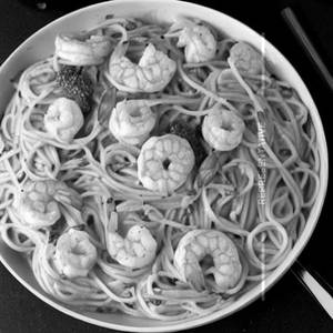 Lemon Garlic Shrimp Spaghetti Pasta