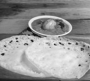 3 Appam + Egg Curry