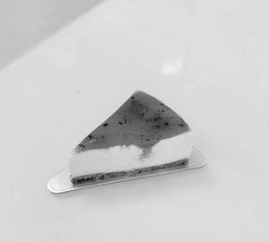 Blueberry cheesecake slice