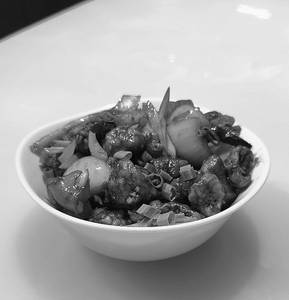 Chilli Mushroom Dry