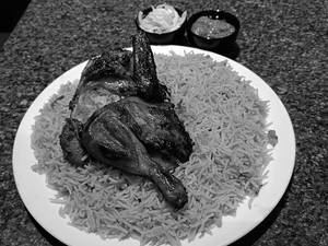Chicken Biryani With Grill Chicken Half Special