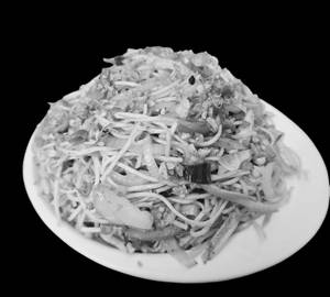 Veg burnt garlic noodles