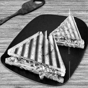 All Veg Club Grilled Sandwich
