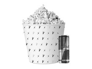 Large Salted Popcorn & Red Bull Combo
