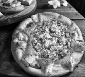 Veg cheese pizza + fries + cold drink
