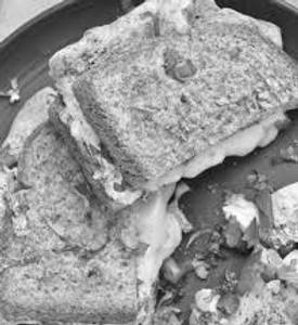 Omelette with Bread Slice