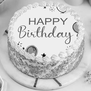 Birthday Butterscotch Photo Cake