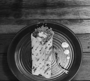 Cheese chicken egg corn wrap