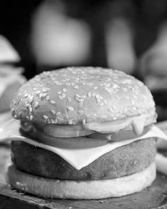 Aloo Tikki Cheese Burger