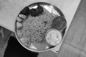 Chicken fry biryani (Half)