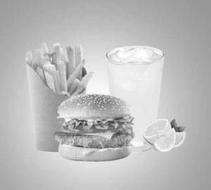 Veg Cheese Burger+Peri Peri Fries+Mint Mojito