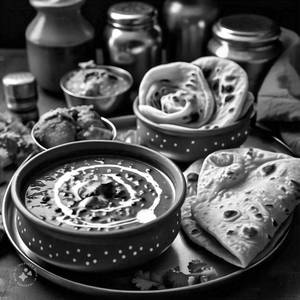 Dal Makhani + 1 Missi Roti+ 2 Butter Roti  