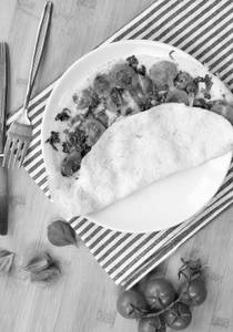 Tomato Pepper Omelette