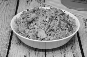 Chilly Garlic Chicken Rice
