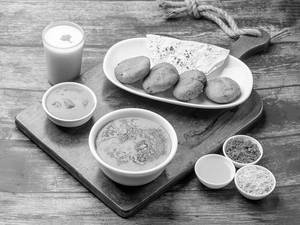 Dal Baati Churma With Chaas