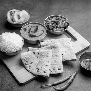 Dal Chawal Roti Sabzi