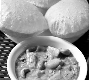 Poori Saagu(3pcs) (whole Wheat)