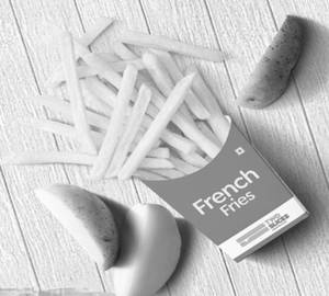 Salted french fries