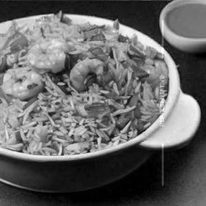 Schezwan Prawns Fried Rice (Spicy)