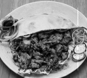 Schezwan Chicken Shawarma Plate
