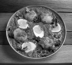 Egg curry + 3 ghee roti
