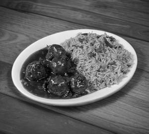 Veg Manchurian with Veg Fried Rice