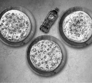 3 Pizza + 750 ml Cold drink Combo