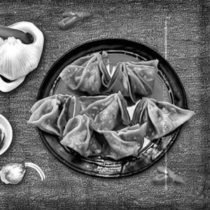 Non-Veg Steamed Wonton (choice of Soya or Garlic sauce)