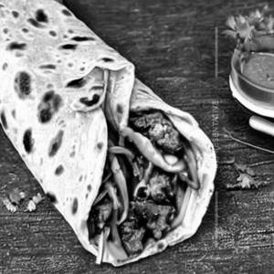 Chilli Mushroom Kati Roll