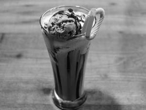 Brownie with ice cream
