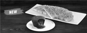 Stuffed Cheesy With Paneer Garilc Bread 
+ Choco Lava                                                                               