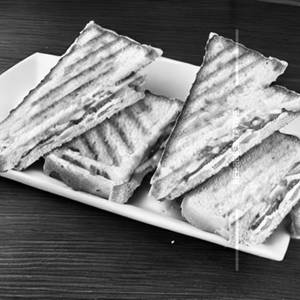 Double Egg Bread Omelette Cheese Sandwich