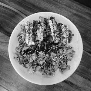 Grilled Vegetables & Warm Cottage Cheese Salad