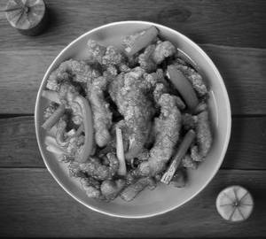 Crispy chicken dry