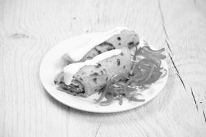 Egg Bhurji Kathi Roll
