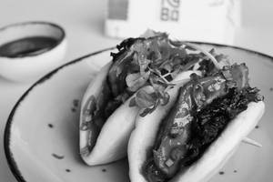 Grilled Chicken Open Bao